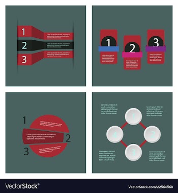 Set of infografics template for your presentation vector image