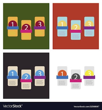 Set of infografics template for your presentation vector image