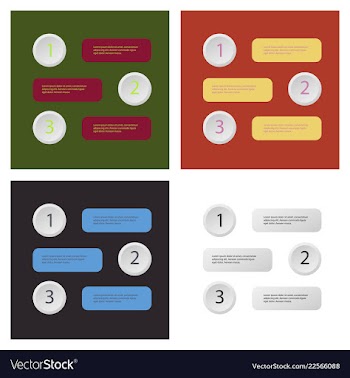 Set of infografics template for your presentation vector image