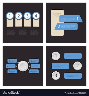 Set of infografics template for your presentation vector image