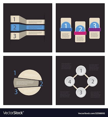 Set of infografics template for your presentation vector image