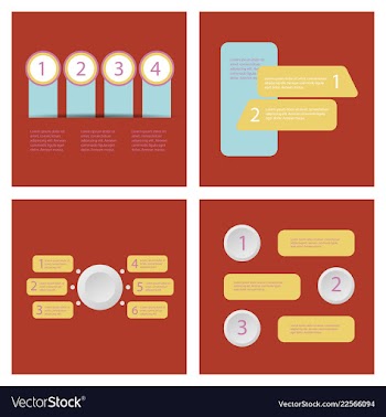 Set of infografics template for your presentation vector image