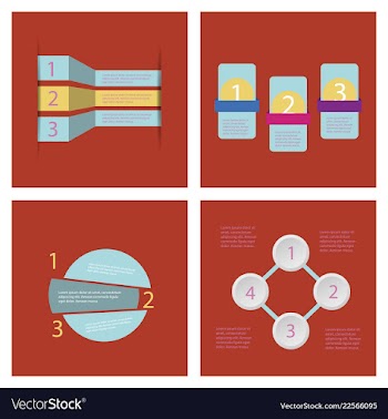 Set of infografics template for your presentation vector image