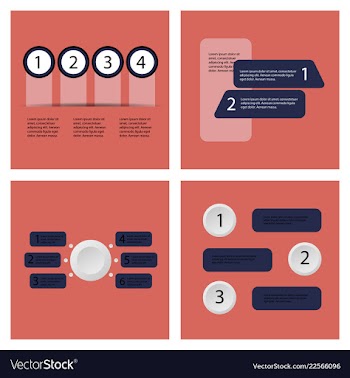 Set of infografics template for your presentation vector image