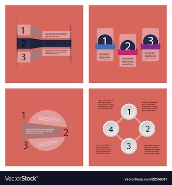 Set of infografics template for your presentation vector image