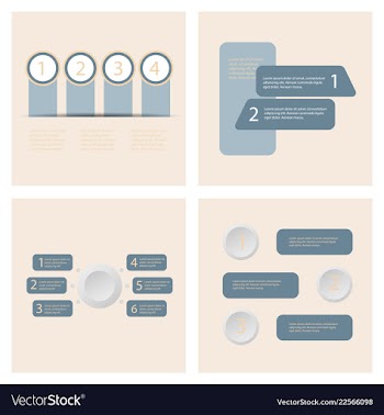 Set of infografics template for your presentation vector image