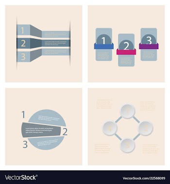 Set of infografics template for your presentation vector image
