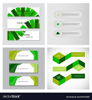Set of infographic arrows with 3 step up options vector image