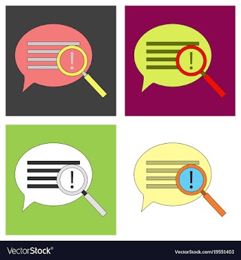 Set of instagram comment icon message sign post vector image
