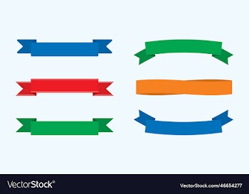 set of isolated label banner patti icon