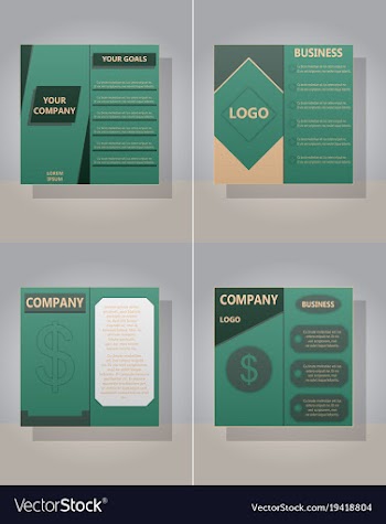 Set of layout background set for art template vector image