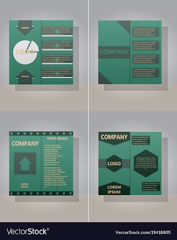 Set of layout background set for art template vector image