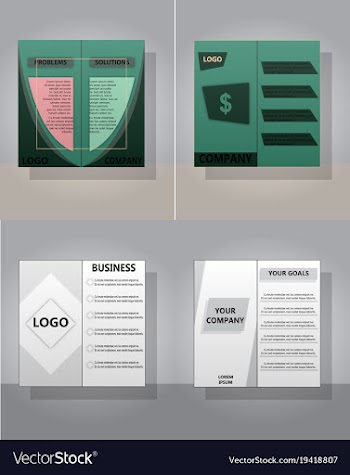 Set of layout background set for art template vector image