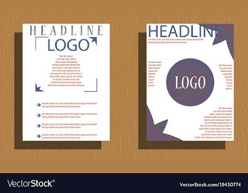 Set of layout background set for art template vector image