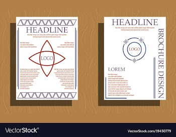 Set of layout background set for art template vector image