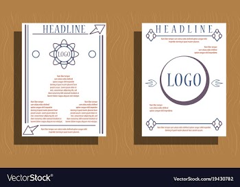 Set of layout background set for art template vector image