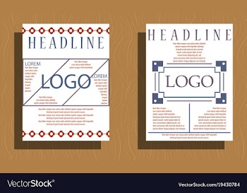 Set of layout background set for art template vector image