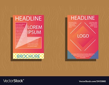 Set of layout background set for art template vector image