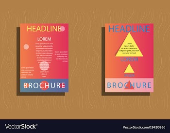 Set of layout background set for art template vector image