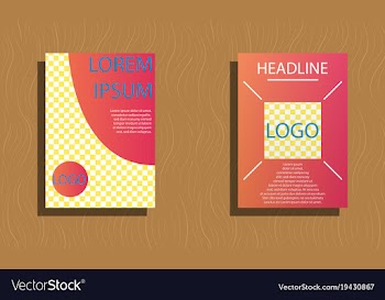 Set of layout background set for art template vector image