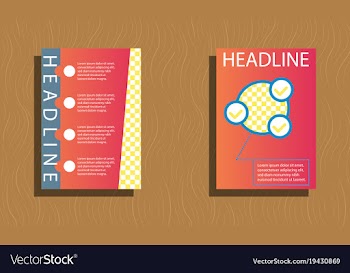 Set of layout background set for art template vector image