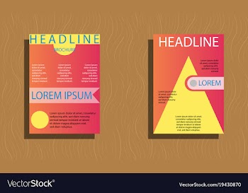 Set of layout background set for art template vector image