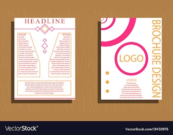 Set of layout background set for art template vector image