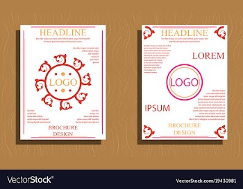 Set of layout background set for art template vector image