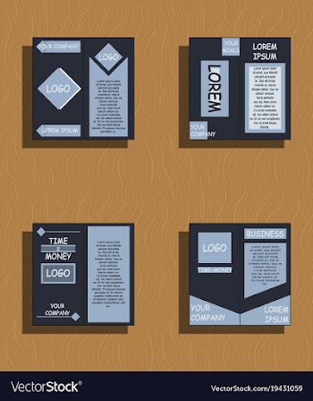 Set of layout background set for art template vector image