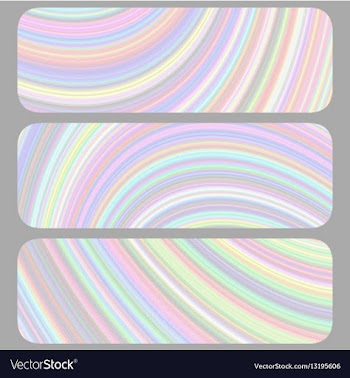 Set of light colored banner backgrounds vector image
