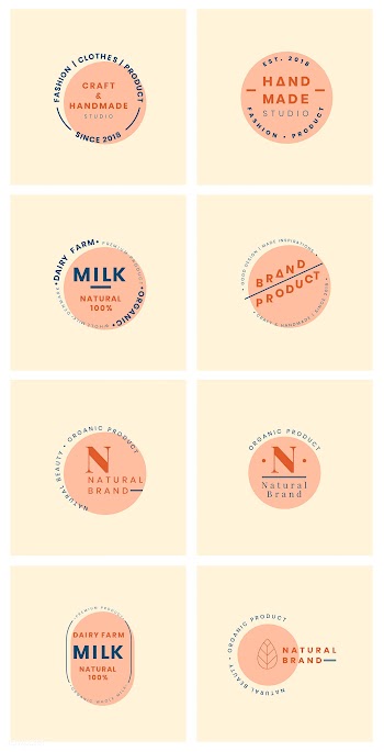 Set of logo badge design vectors | Free stock vector - 464120