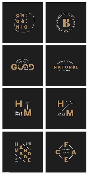 Set of logo badge design vectors | Free stock vector - 464132