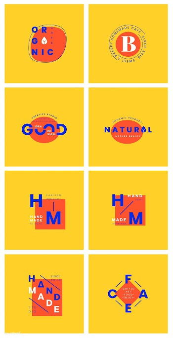 Set of logo badge design vectors | Free stock vector - 464136