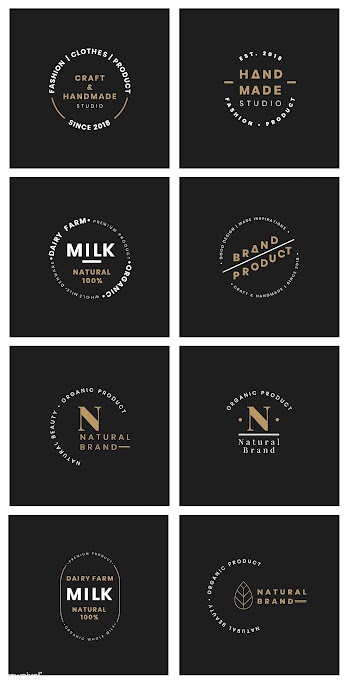 Set of logo badge design vectors | Free stock vector - 464149