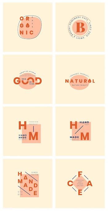 Set of logo badge design vectors | Free stock vector - 464178