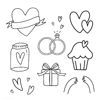 Set of love symbols vector | Free stock vector - 519690