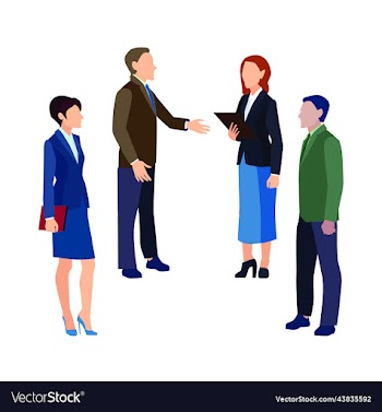 set of male female business