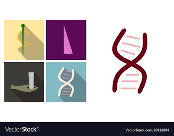 Set of medecine icons in flat style with shadow vector image