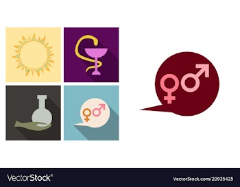 Set of medecine icons medecine sign dna tube and vector image