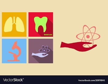 Set of medecine icons on sand background included vector image