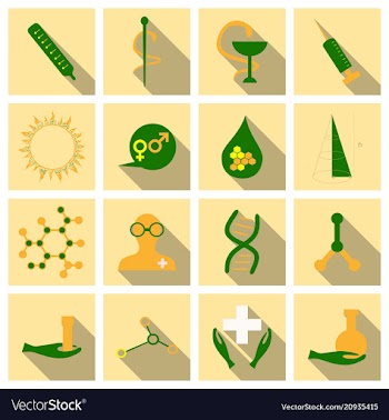 Set of medecine icons onflat style with shadow vector image