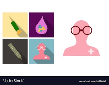 Set of medecine icons termometer doctor syringe vector image