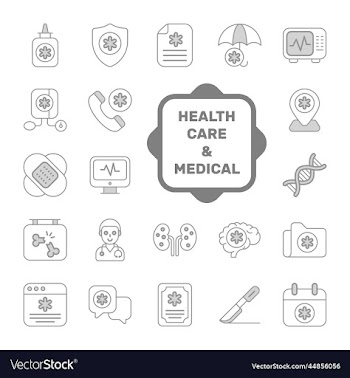 set of medical and healthcare icons premium