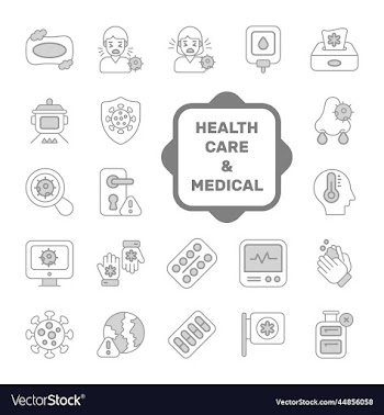set of medical and healthcare icons premium
