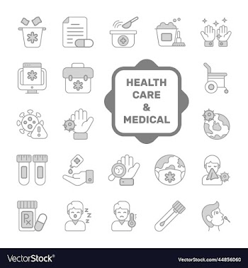 set of medical and healthcare icons premium