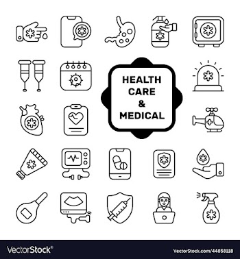 set of medical and healthcare icons premium