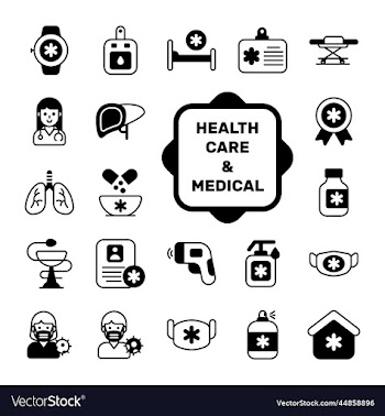 set of medical and healthcare icons premium