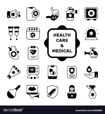 set of medical and healthcare icons premium