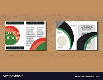 Set of medical brochure cover template flyer vector image