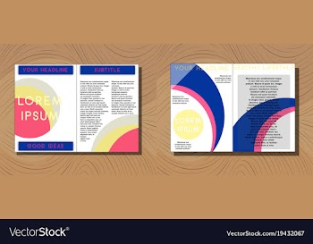 Set of medical brochure cover template flyer vector image